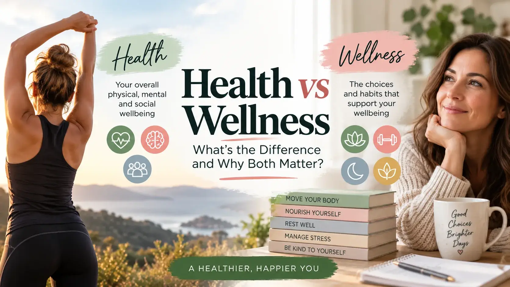 Read more about the article Health vs Wellness: What’s the Difference and Why Both Matter?
