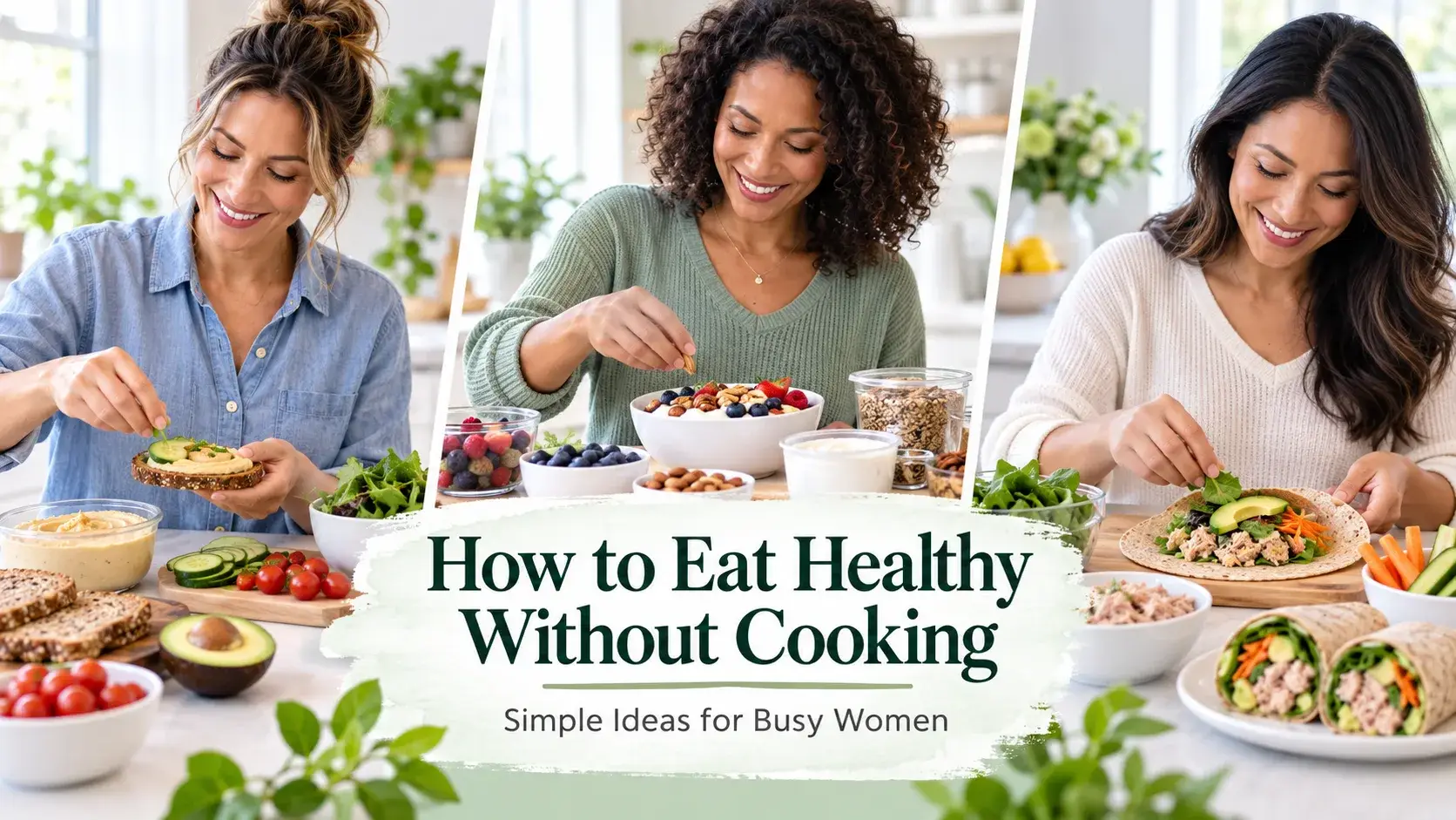 Read more about the article How to Eat Healthy Without Cooking: Simple Ideas for Busy Women
