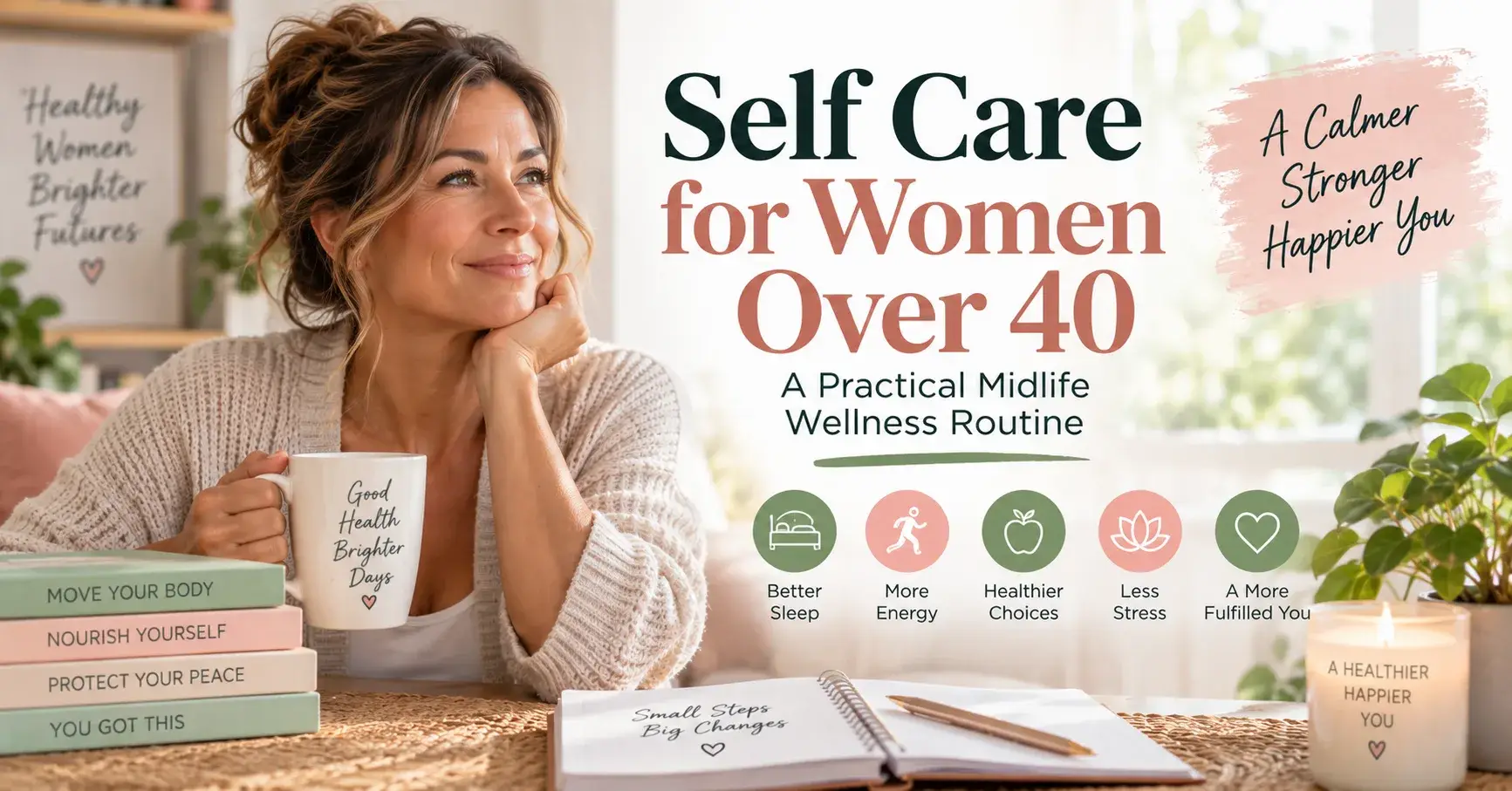 Read more about the article Self Care for Women Over 40: A Practical Midlife Wellness Routine