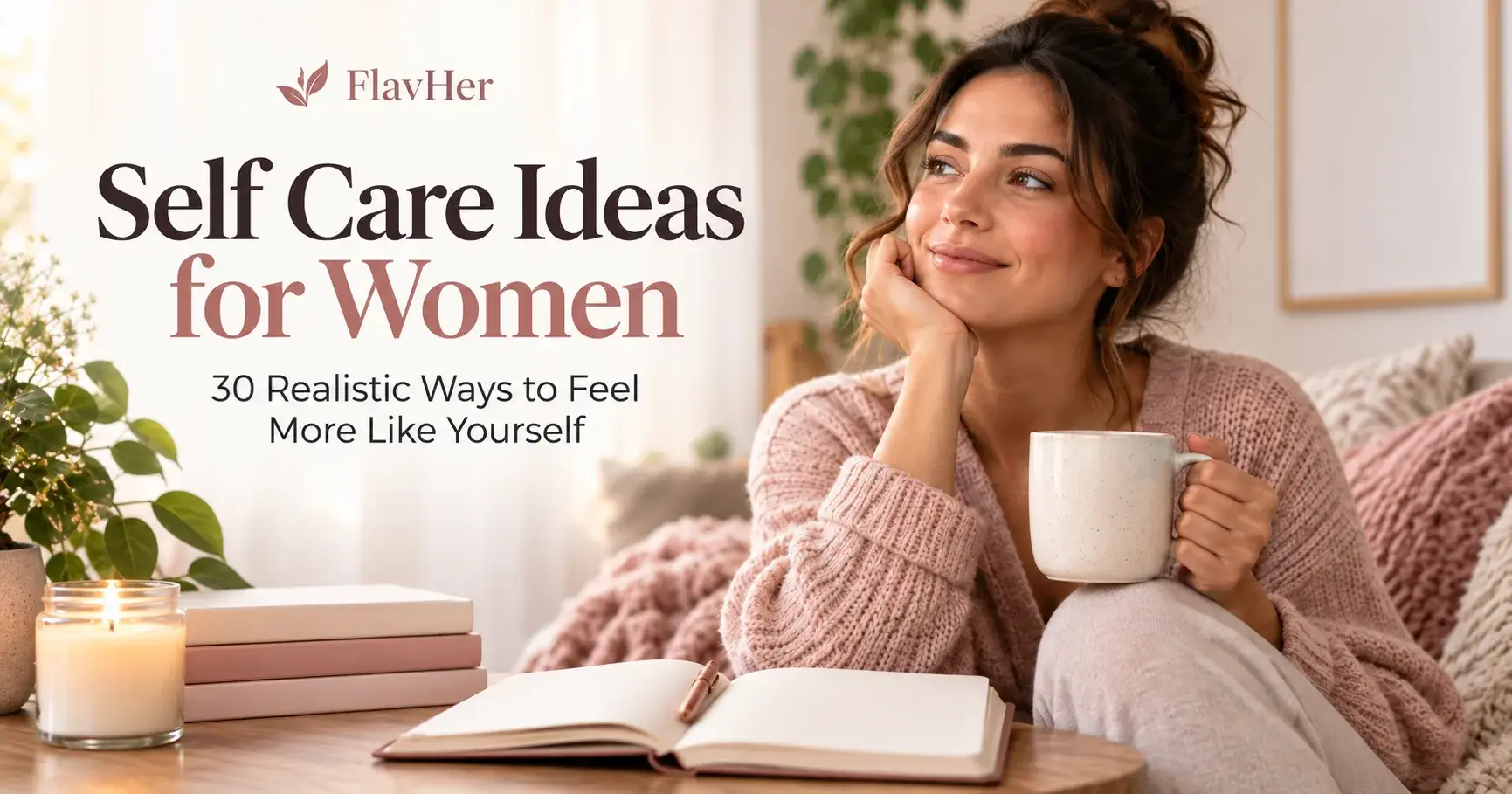 Read more about the article Self Care Ideas for Women: 30 Realistic Ways to Feel More Like Yourself