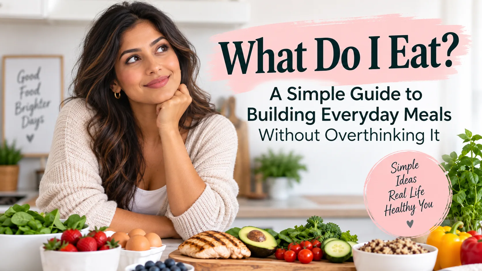 Read more about the article What Do I Eat? A Simple Guide to Building Everyday Meals Without Overthinking It