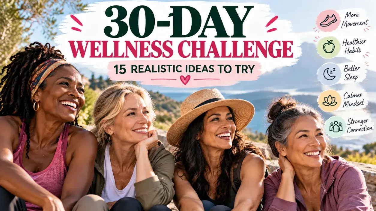 Read more about the article 30-Day Wellness Challenge Ideas for Women: 15 Realistic Challenges to Try